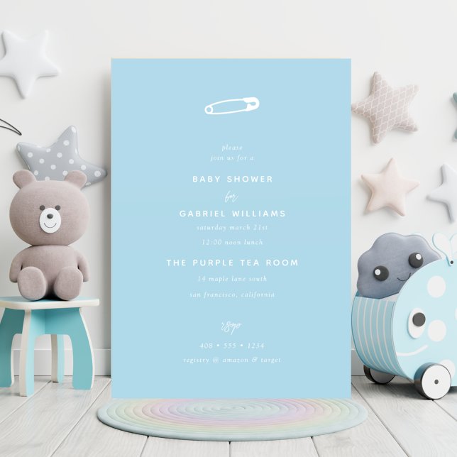 Invitation Baby shower | Garçon de sécurité bébé (Créateur téléchargé)