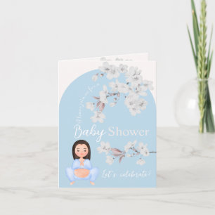 Invitation baby shower garçon, future maman de yog
