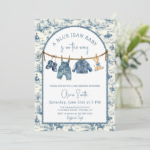 Baby Shower Garçon Jean Bleu