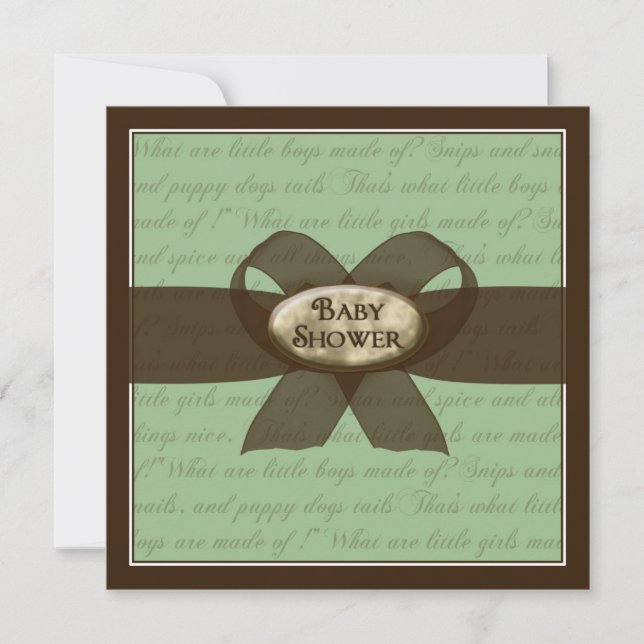 Invitation baby shower - Garçon ou fille (Devant)