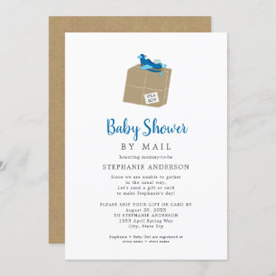 Invitation Baby shower garçon par courrier