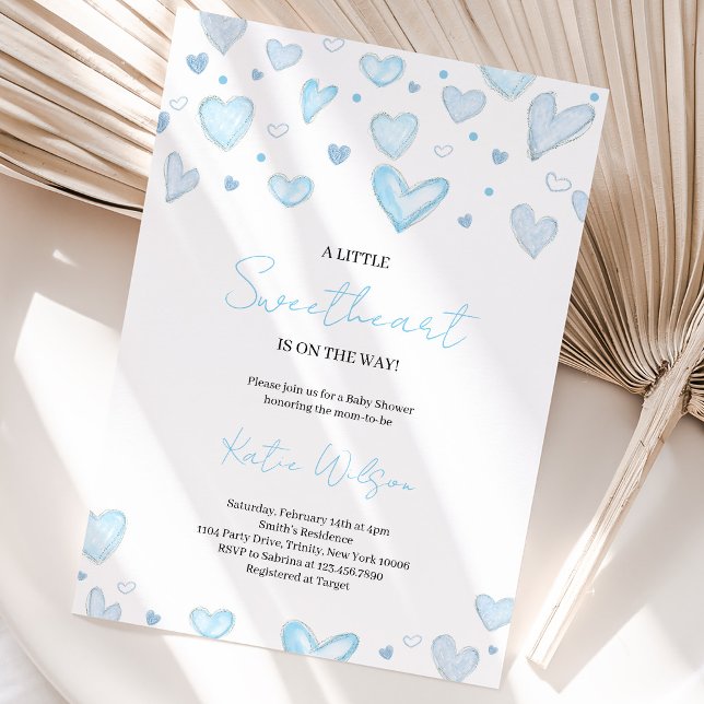 Invitation Baby Shower Garçon pour la Saint-Valentin (Créateur téléchargé)