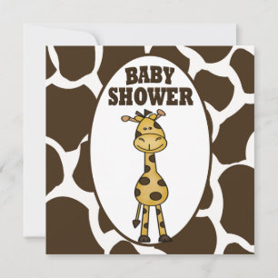 Invitation Baby shower Giraffe