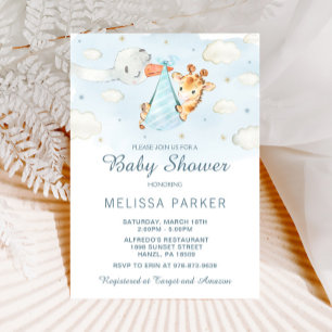 Invitation Baby shower Giraffe