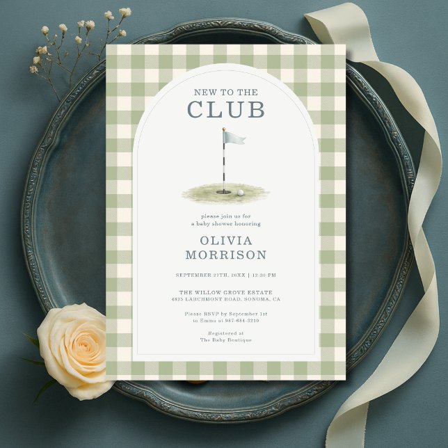 Invitation Baby-Shower Golf (Créateur téléchargé)