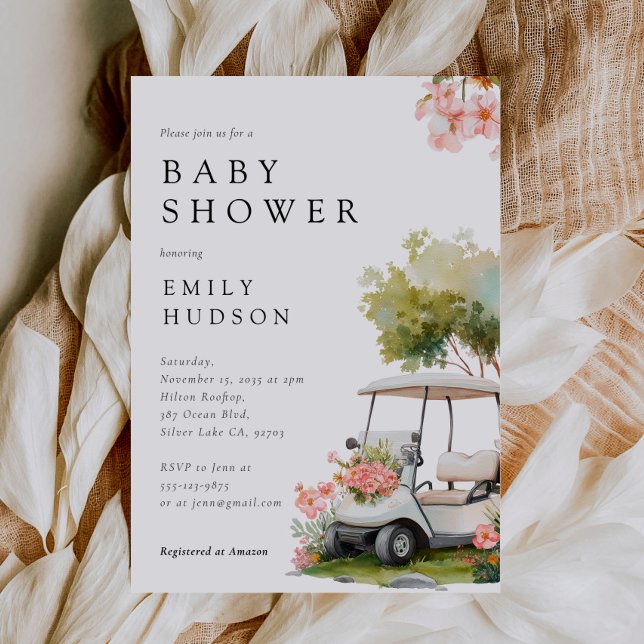 Invitation Baby Shower Golf Let's Par-tee (Créateur téléchargé)