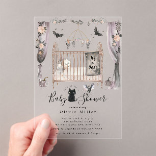 Invitation Baby shower gothique