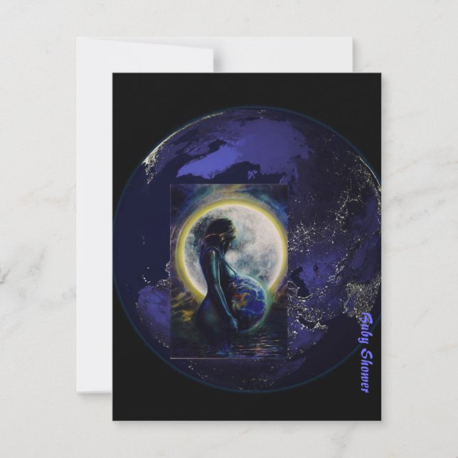 Invitation Baby shower gothique (Devant)