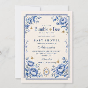 Invitation Baby Shower Grandmillennial Bumble Bee