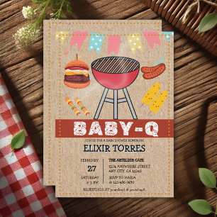 Invitation Baby shower Grill pour bébé
