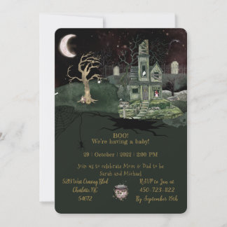 Invitation baby shower Halloween