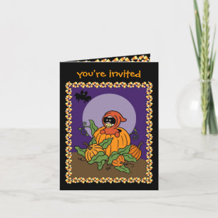 Invitation baby shower Halloween