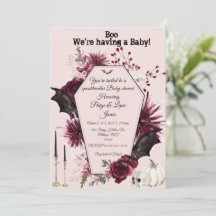Invitation baby shower Halloween