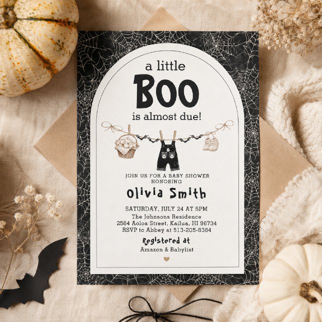 Invitation Baby shower Halloween (Créateur téléchargé)