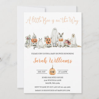 Invitation Baby shower Halloween