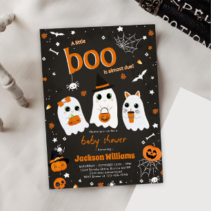 Invitation Baby shower Halloween Cute Ghost
