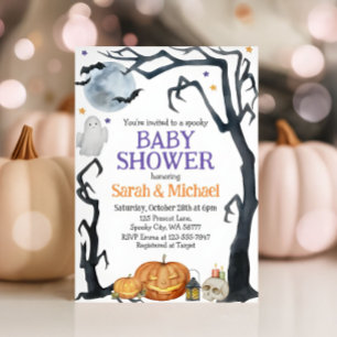 Invitation Baby shower Halloween éffrayant