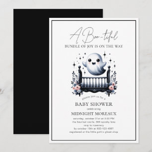 Invitation Baby shower Halloween fantôme