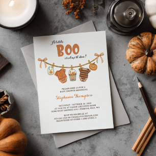 Invitation Baby Shower Halloween Petit Boo