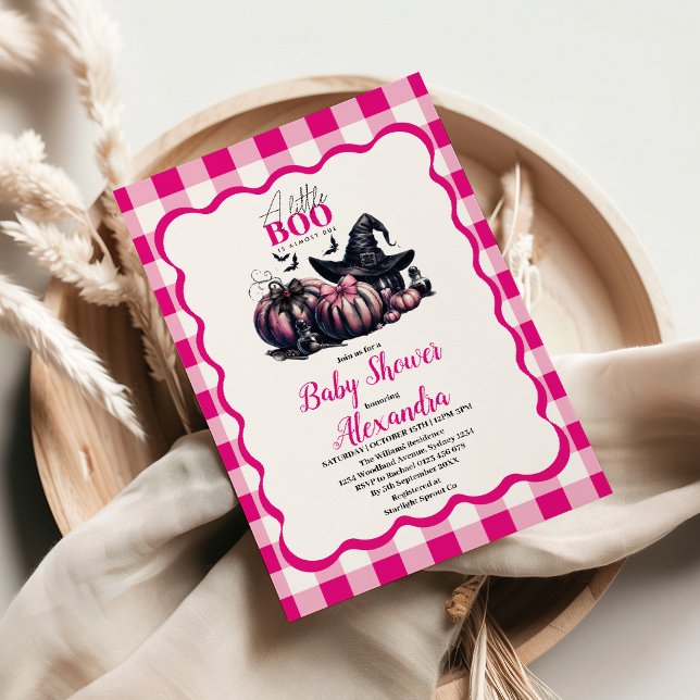 Invitation Baby Shower Halloween Rose (Créateur téléchargé)
