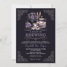 Baby Shower Halloween Thé de Brassage Vintage Goth