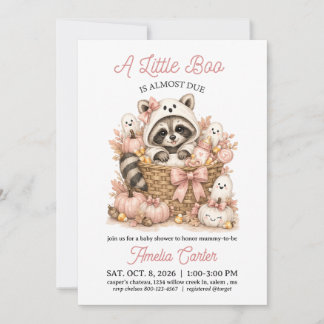 Invitation Baby Shower Halloween Un Petit Boo Est Attendu Rat