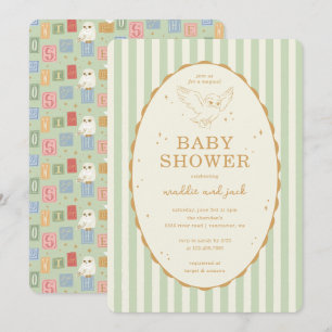 Invitation Baby Shower Harry Potter Hedwig Mixte
