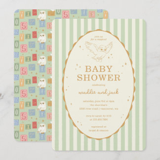 Invitation Baby Shower Harry Potter Hedwig Mixte