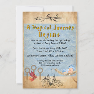 Invitation Baby shower Harry Potter personnalisabl