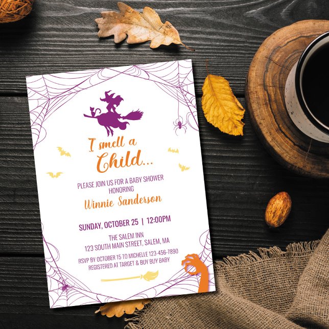 Invitation Baby shower Hocus Pocus (Créateur téléchargé)