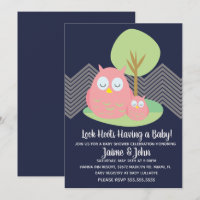 Baby-Shower Hoot de Hibou Moderne