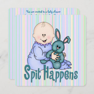 Invitation Baby shower humoristique