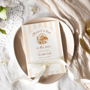 Invitation Baby-Shower 'Il y a un petit pain dans le four'