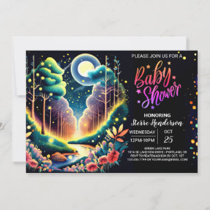 Invitation Baby shower Imaginaire de luciole