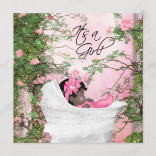 Invitation Baby Shower Jardin de Roses Roses