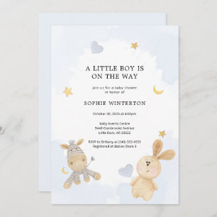 Invitation Baby shower Jouets doux mignons