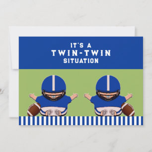 Invitation Baby Shower Jumeaux Garçons Sports