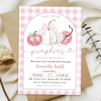 Baby shower Jumeaux Jumeaux Citrouille rose Plaid