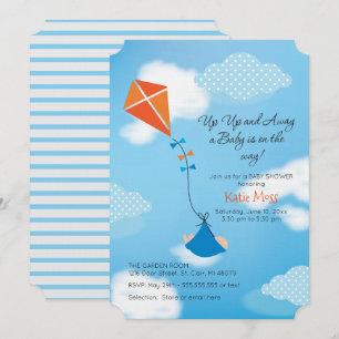 Invitation Baby shower Kite