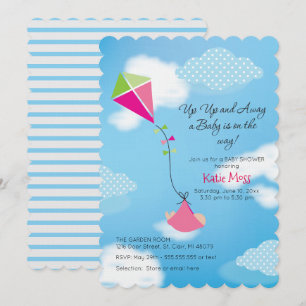 Invitation Baby shower Kite