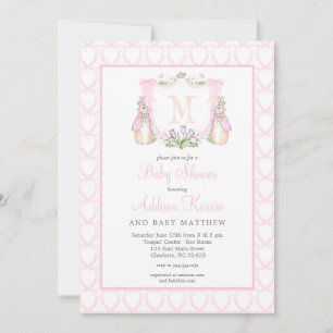 Invitation Baby shower lapin