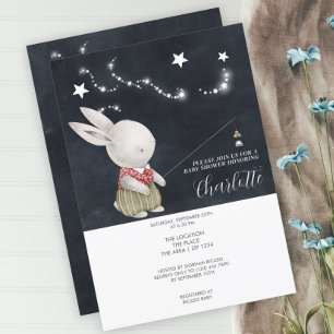 Invitation Baby shower lapin mignon