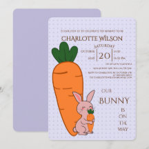 Baby Shower Lapin Mignon & Carotte