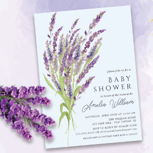 Invitation Baby shower Lavender Bliss