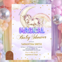 Baby shower Licorne Magique Violette