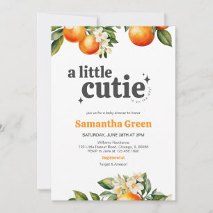 Invitation Baby shower Little Cutie