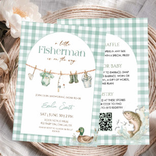 Invitation Baby-Shower Little Fisherman Boy 