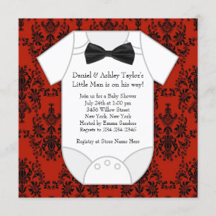 Invitation Baby-Shower Little Man