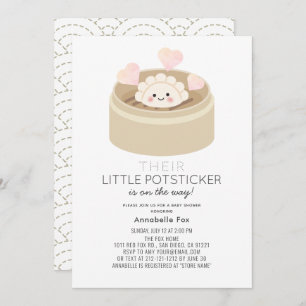 Invitation Baby shower Little Potsticker