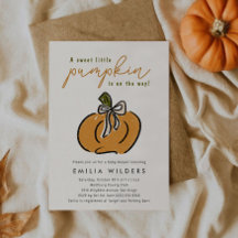 Baby Shower Little Pumpkin en Route